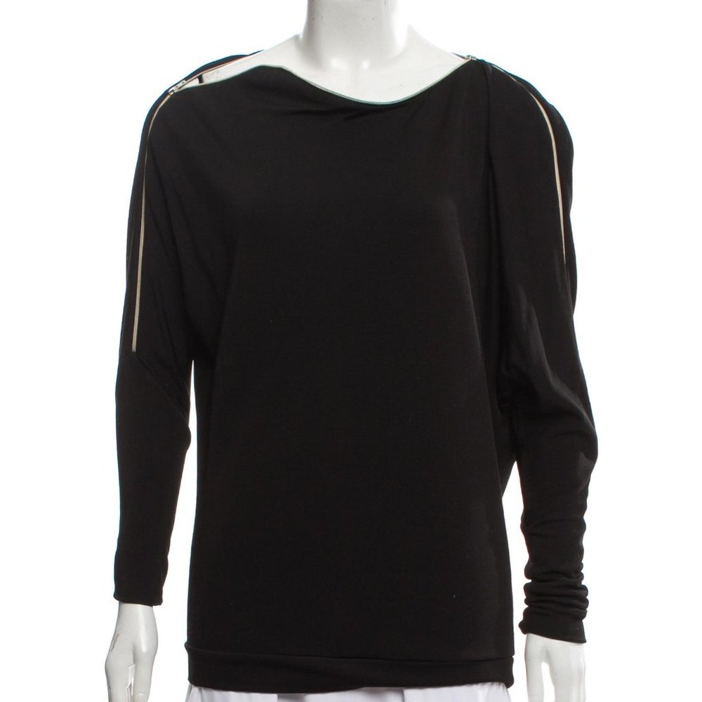 L'AGENCE Zip Shoulder Dolman Top